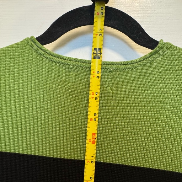 Eliza J Green and Black Striped Sweater - Picture 7 of 8